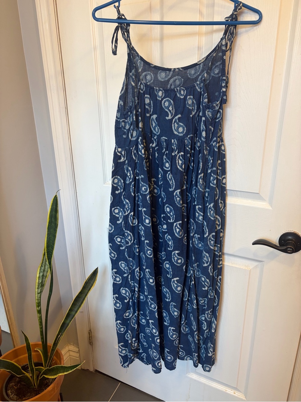 Boho Block Print Dress - 100% Cotton